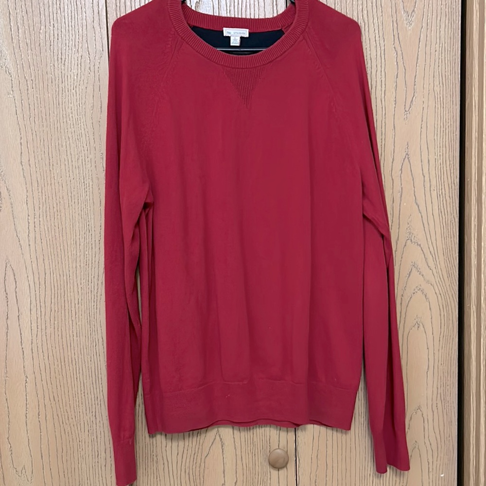 Red pullover sweater